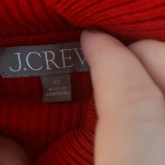 Red J. Crew Sweater Cherry Red - Xs - Picture 4 of 4